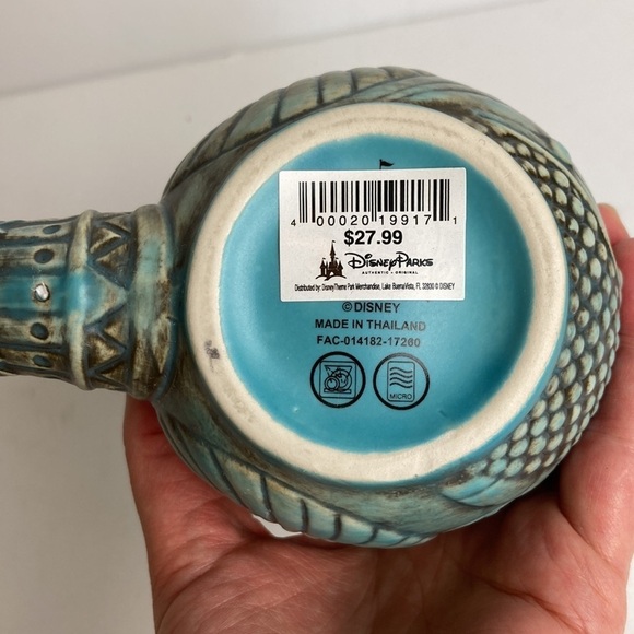 Disney Parks NWT Little Mermaid Tail Sculpted Nautical Mug Cup Princess Ariel - Picture 5 of 16